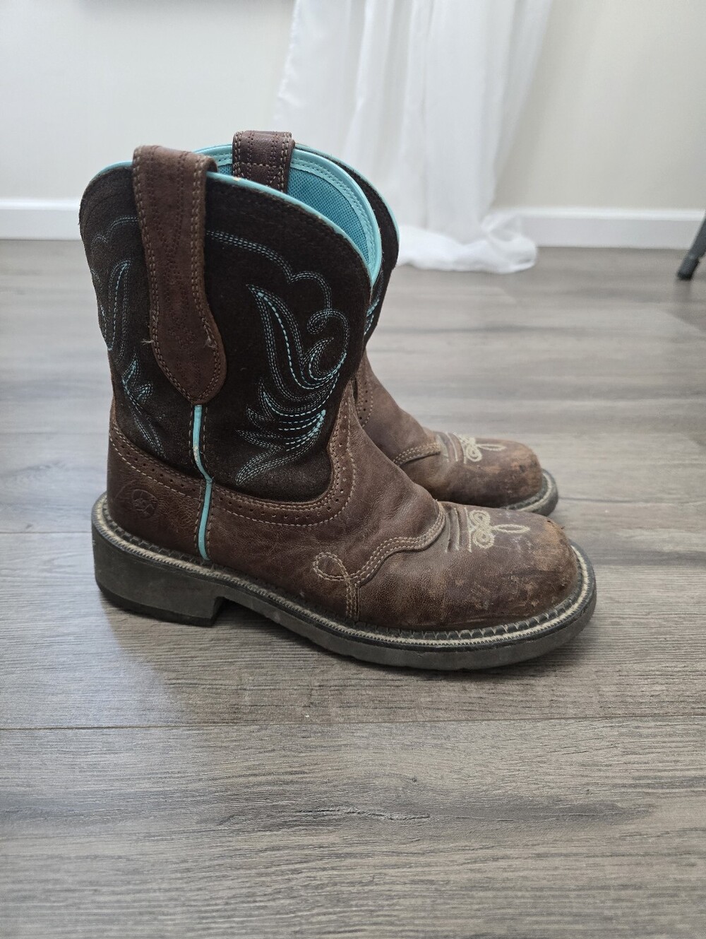 Ariat Fatbaby Boots Women's Size 8 Brown Leather
